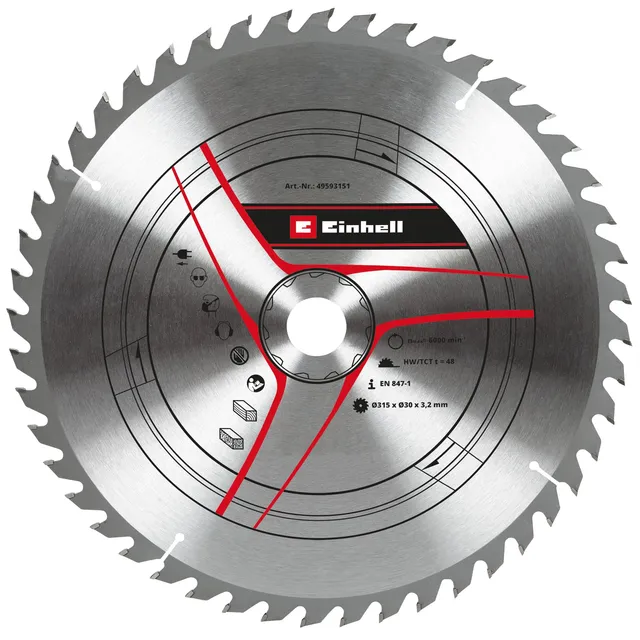 einhell-lame-scie-circulaire-hm-315-mm-48-dents image 1