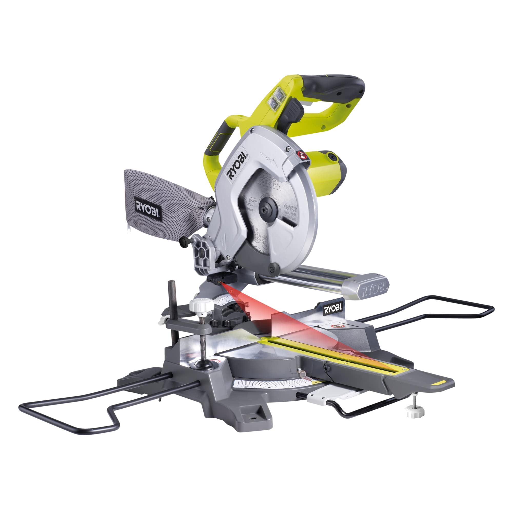 ryobi-ems216-scie-onglets-radiale-1500w-lame-216-mm image 1