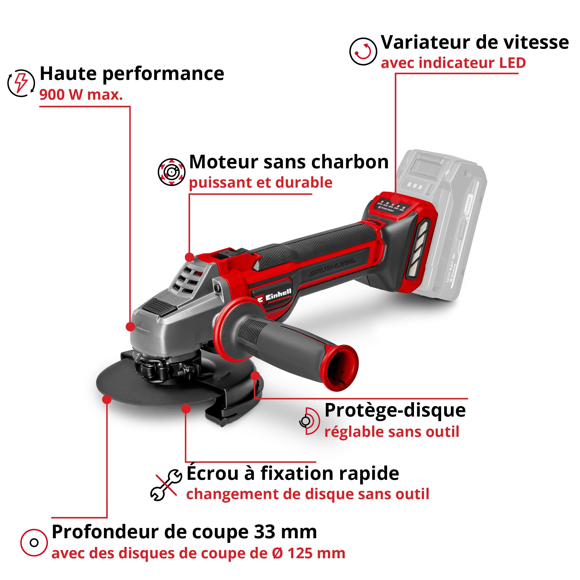 einhell-tp-ag-18-125-ce-q-meuleuse-angle-18v-125-mm image 3