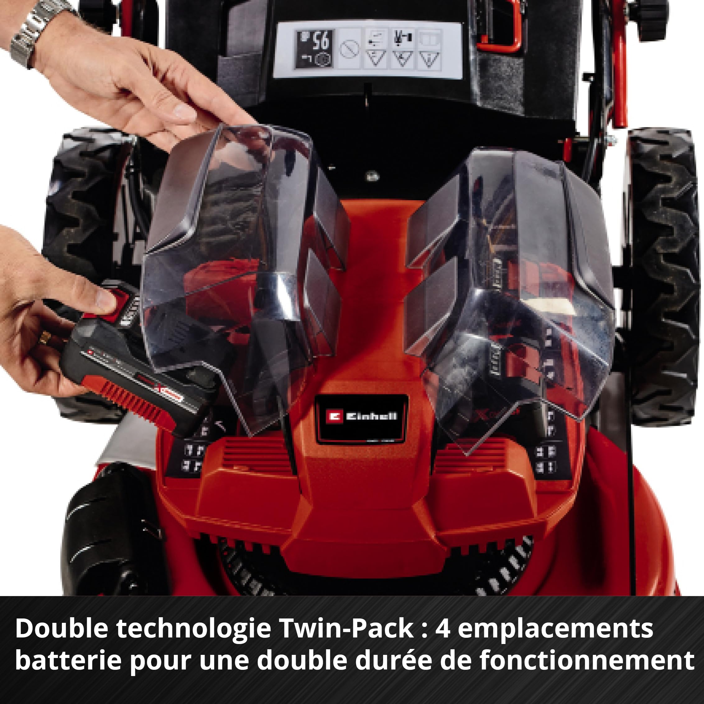 einhell-gp-cm-36-47-s-hw-tondeuse-sans-fil-47cm-4-batteries image 6