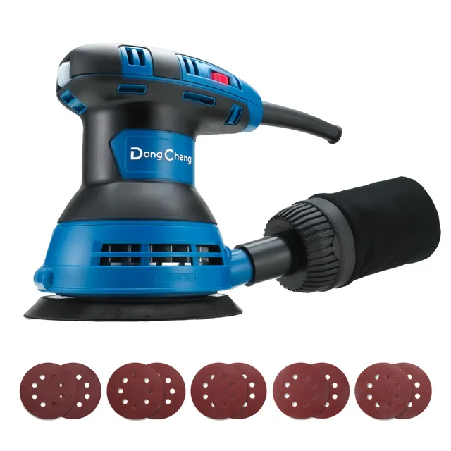 dongcheng-ponceuse-excentrique-300w-125mm-6-vitesses-10-disques image 1