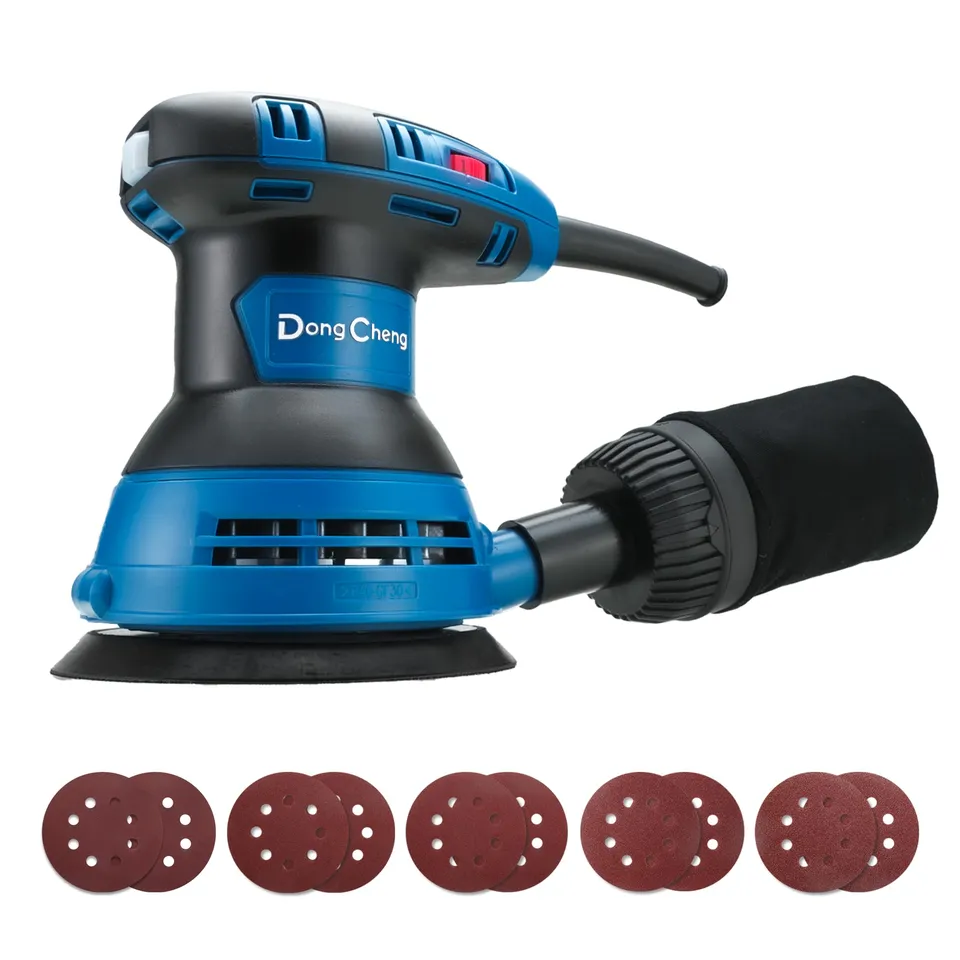 dongcheng-ponceuse-excentrique-300w-125mm-6-vitesses-10-disques image 1