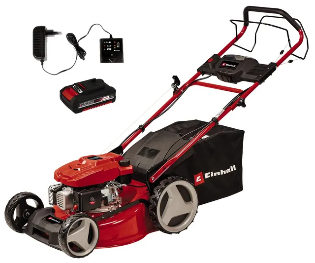 einhell-gc-pm-46-sm-hw-e-li-tondeuse-thermique-46-cm-e-start image 1