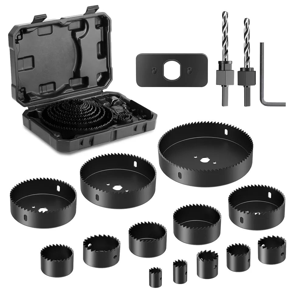 hychika-hole-saws-coffret-scies-cloches-19-pi-ces-hs17k image 1