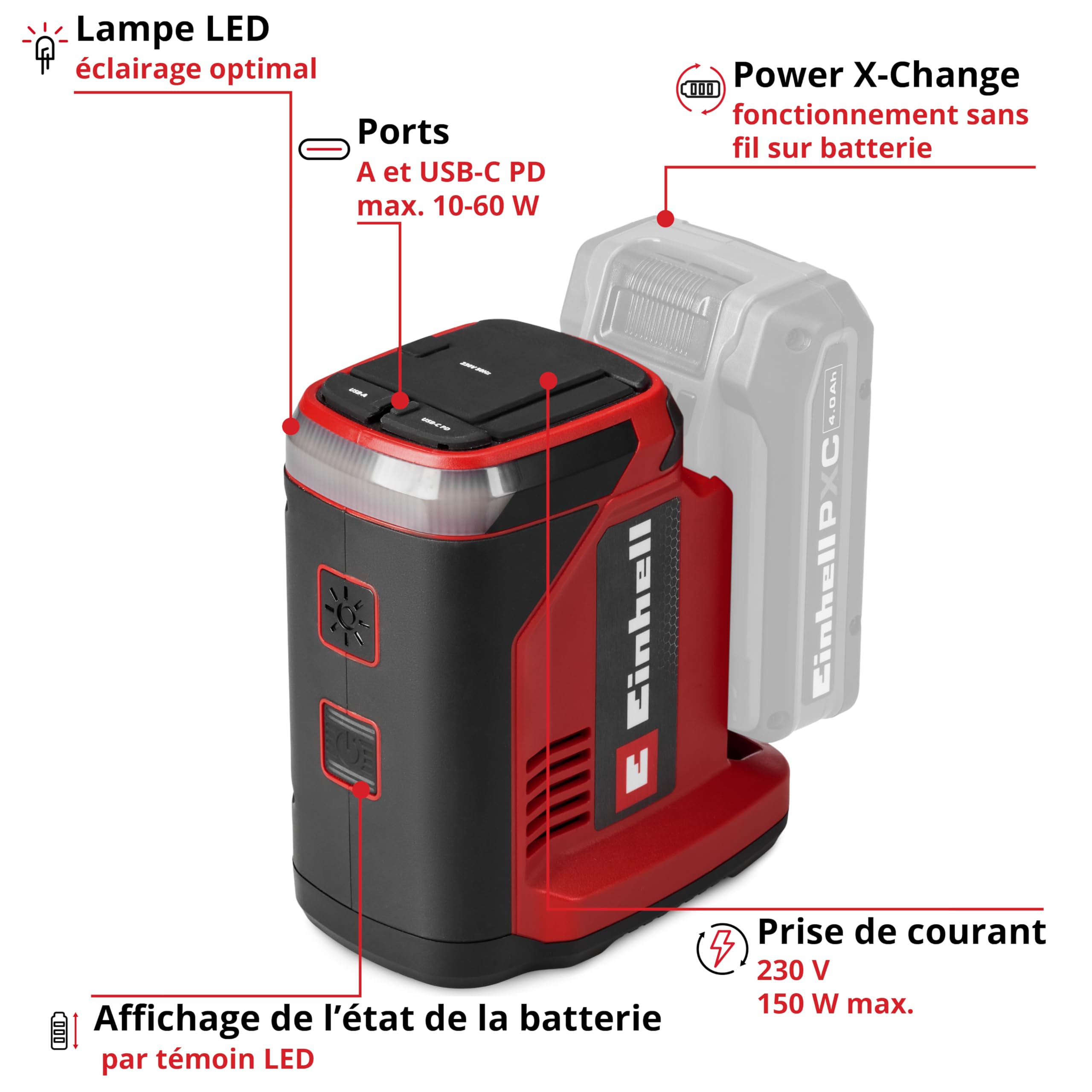 einhell-tc-es-18-150-1-li-solo-station-nergie-150-w-classique image 3