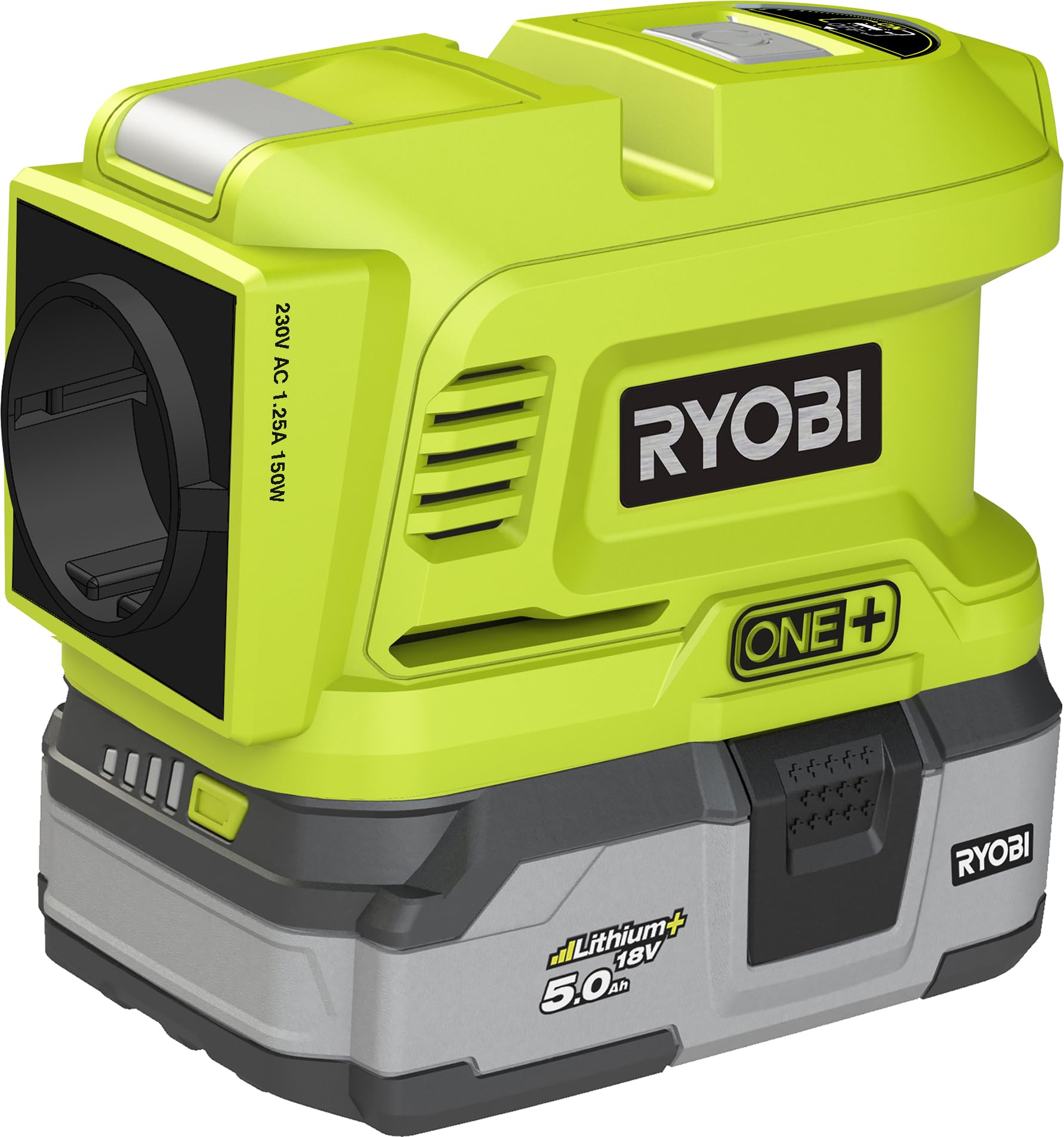 ryobi-ry18bi150a-transformateur-18v-sans-batterie-150w image 1