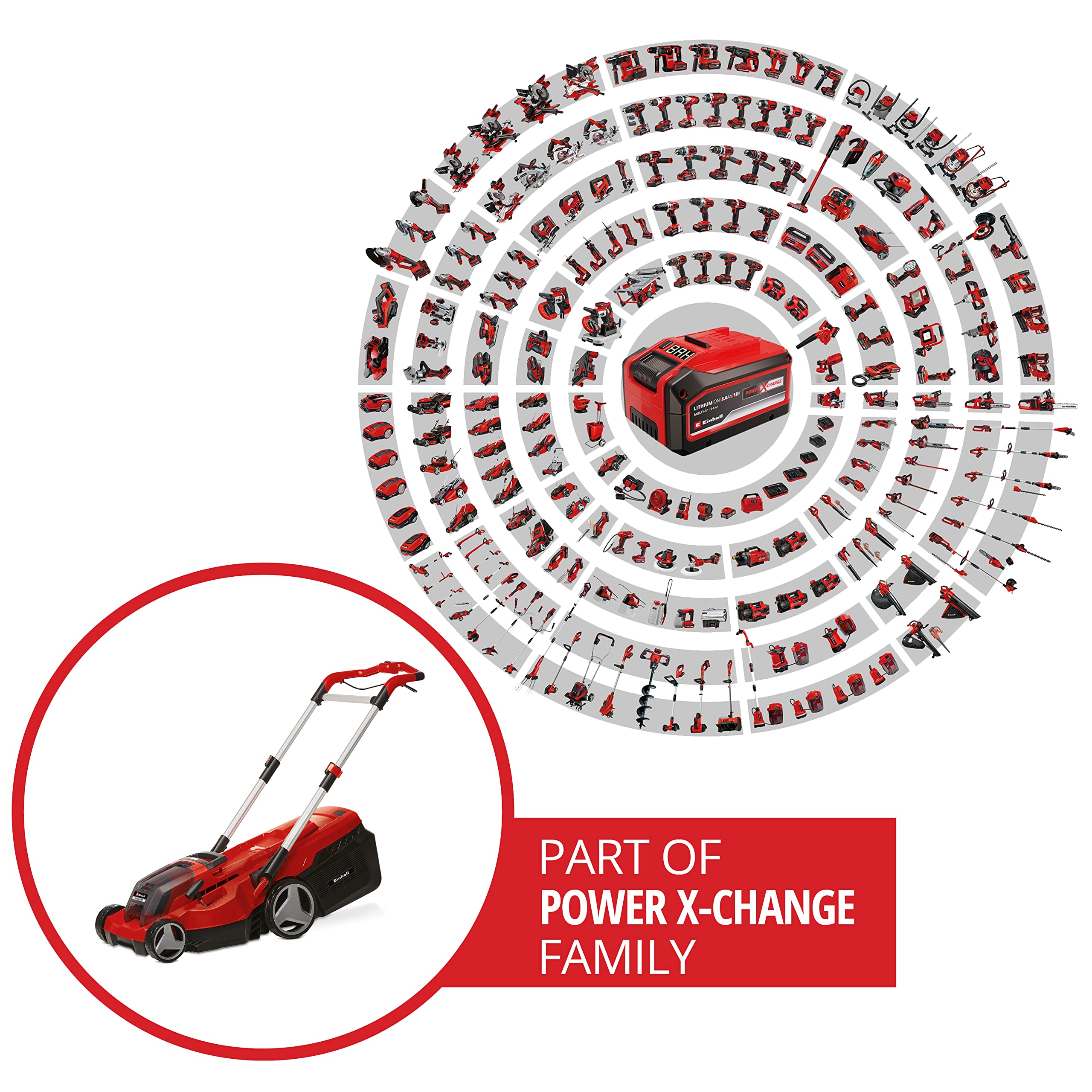einhell-rasarro-36-38-tondeuse-sans-fil-38cm-2x4ah image 2