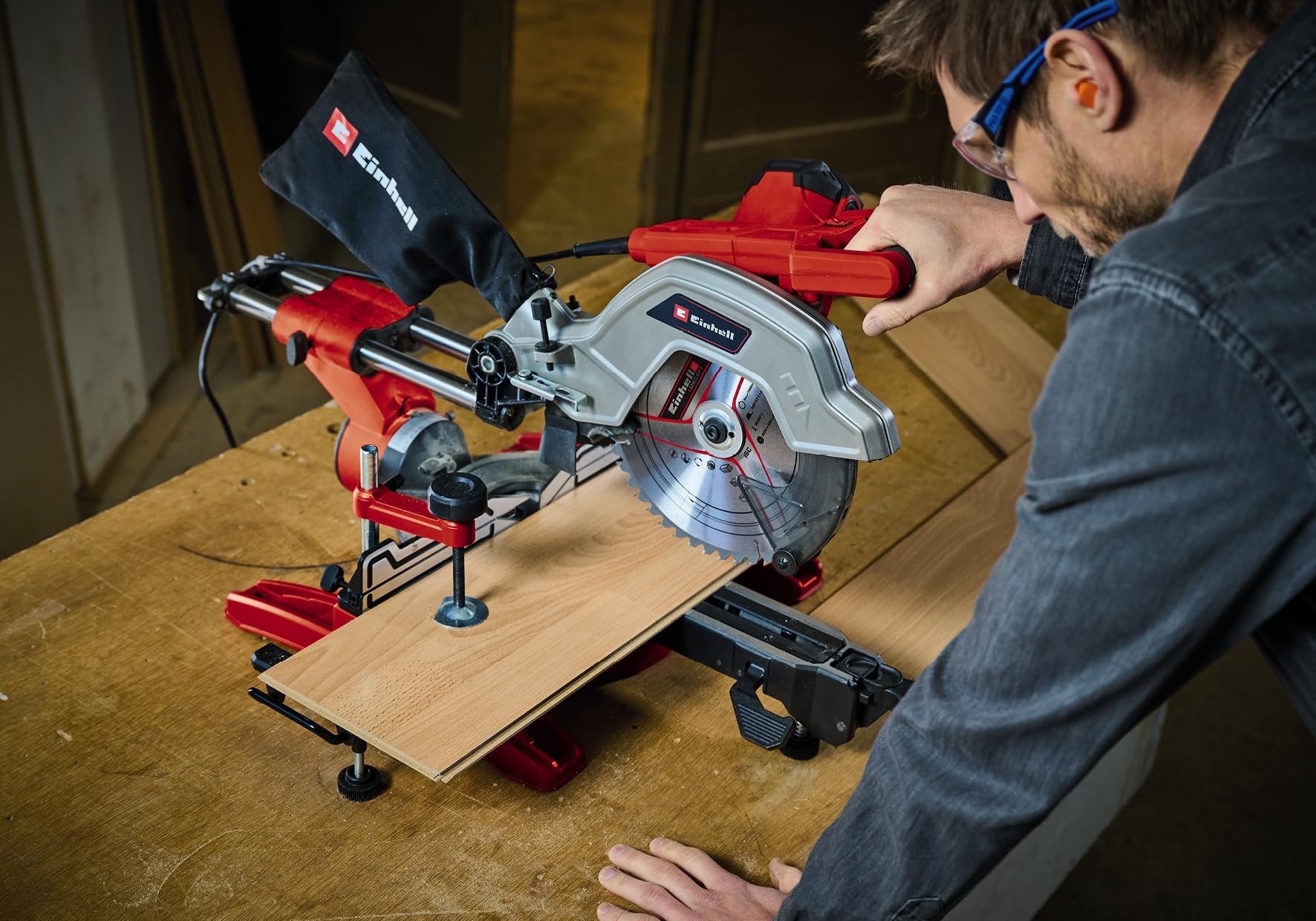 einhell-te-sm-10-l-dual-scie-onglet-radiale-2100w-254mm image 2