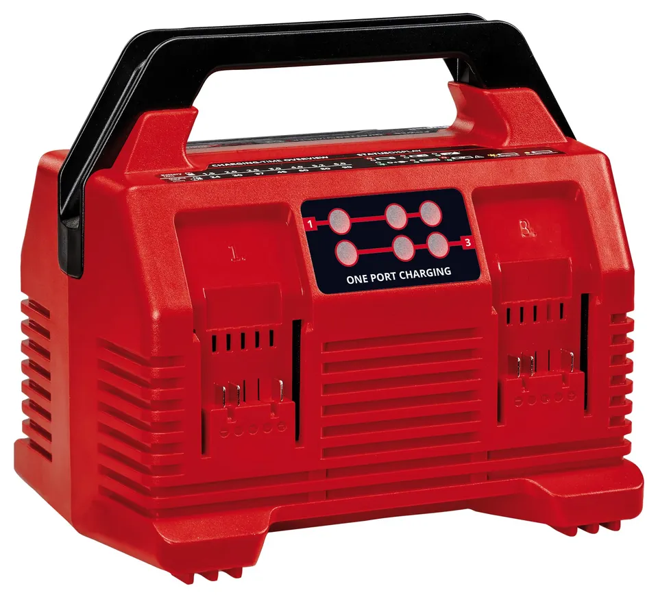 einhell-power-x-quattrocharger-chargeur-4a-18v-4-batteries image 1