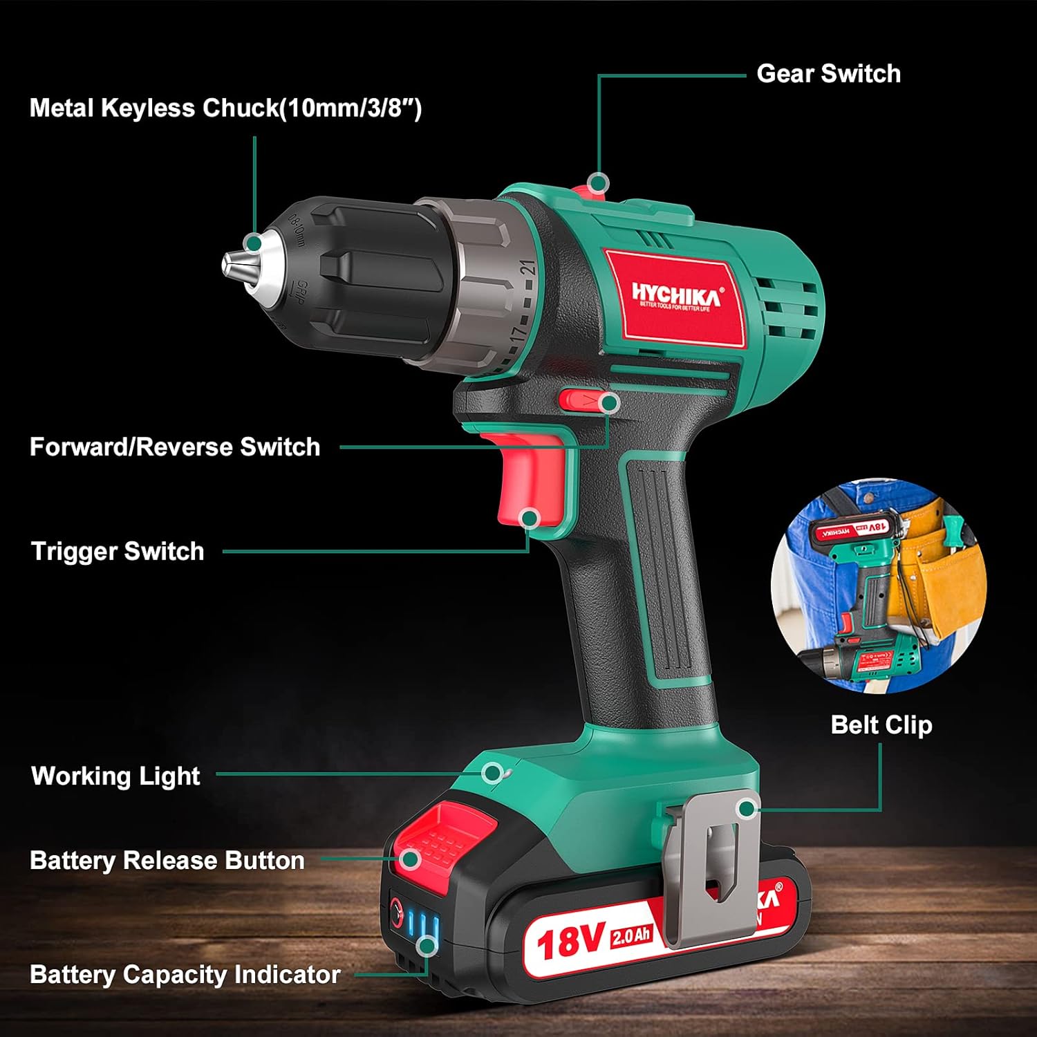 hychika-drills-dd18f-perceuse-visseuse-18v-2000mah-22-accessoires image 5