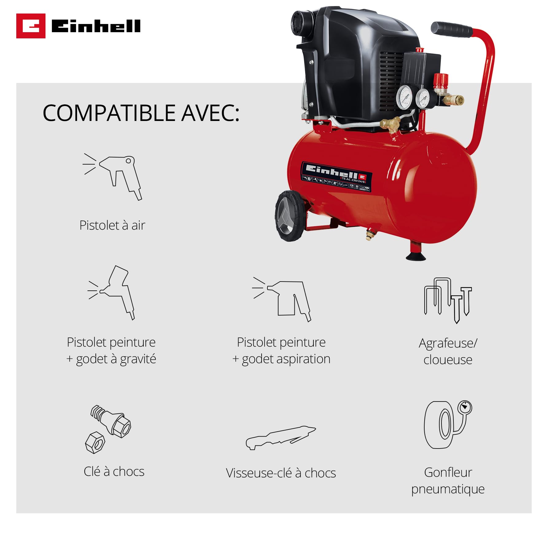 einhell-te-ac-230-24-compresseur-24-l-8-bar-kit-13 image 3