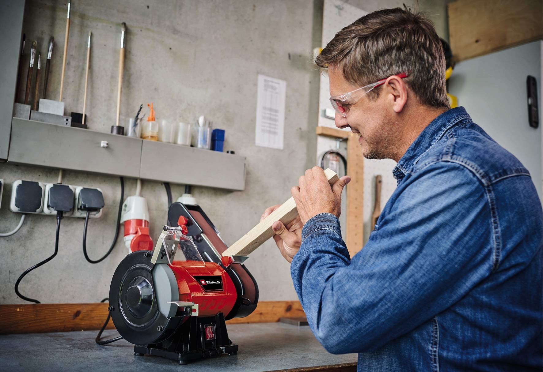 einhell-tc-us-350-ponceuse-stationnaire-bande-disque-350-w image 3