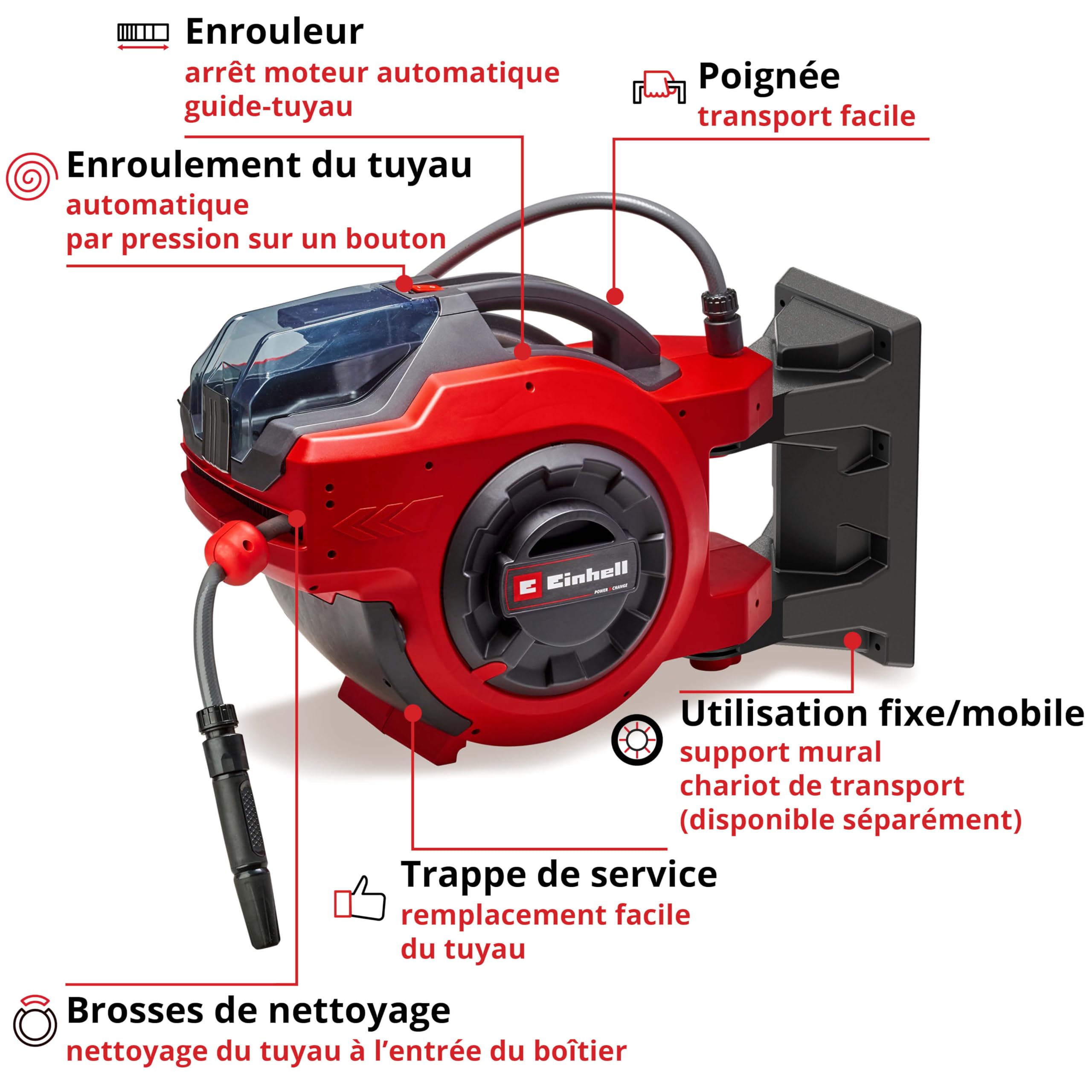 einhell-ge-hr-18-30-li-enrouleur-tuyau-30-m-sans-batterie image 3