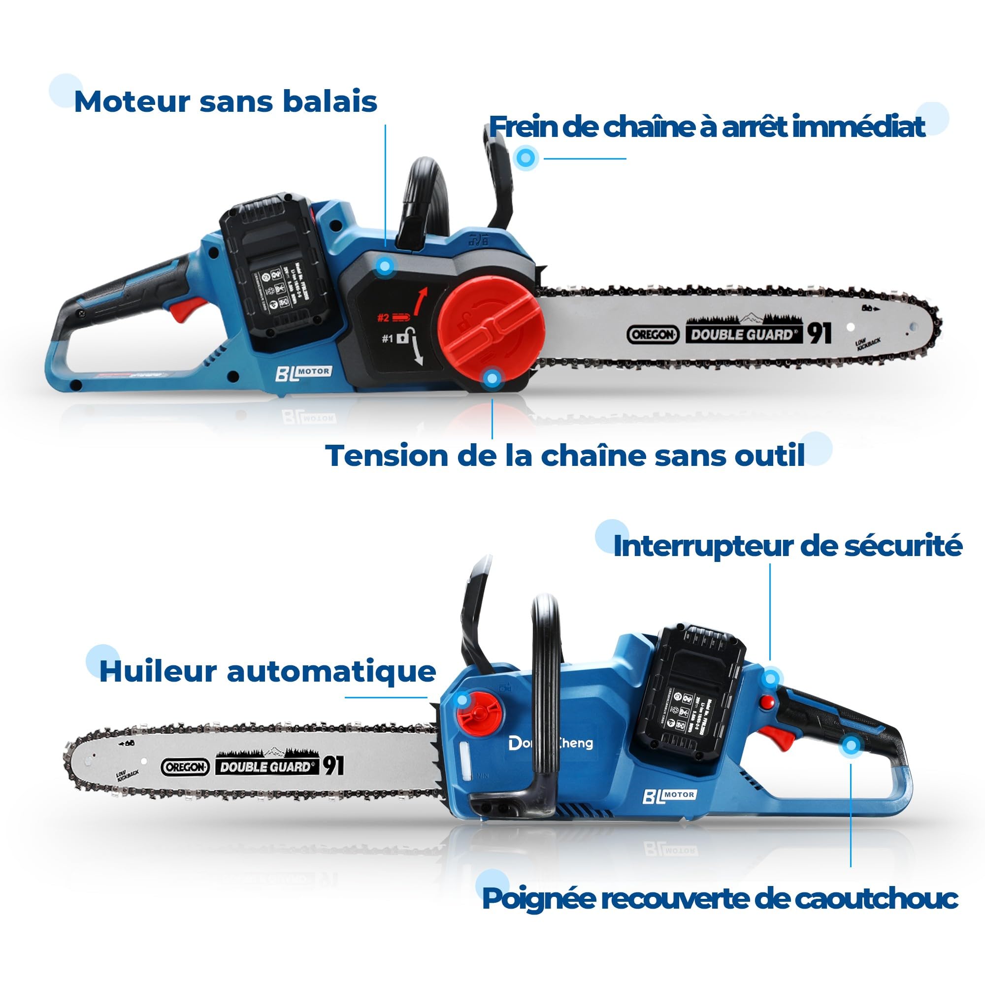dongcheng-40v-tron-onneuse-sans-fil-2x4ah-brushless-38cm image 7