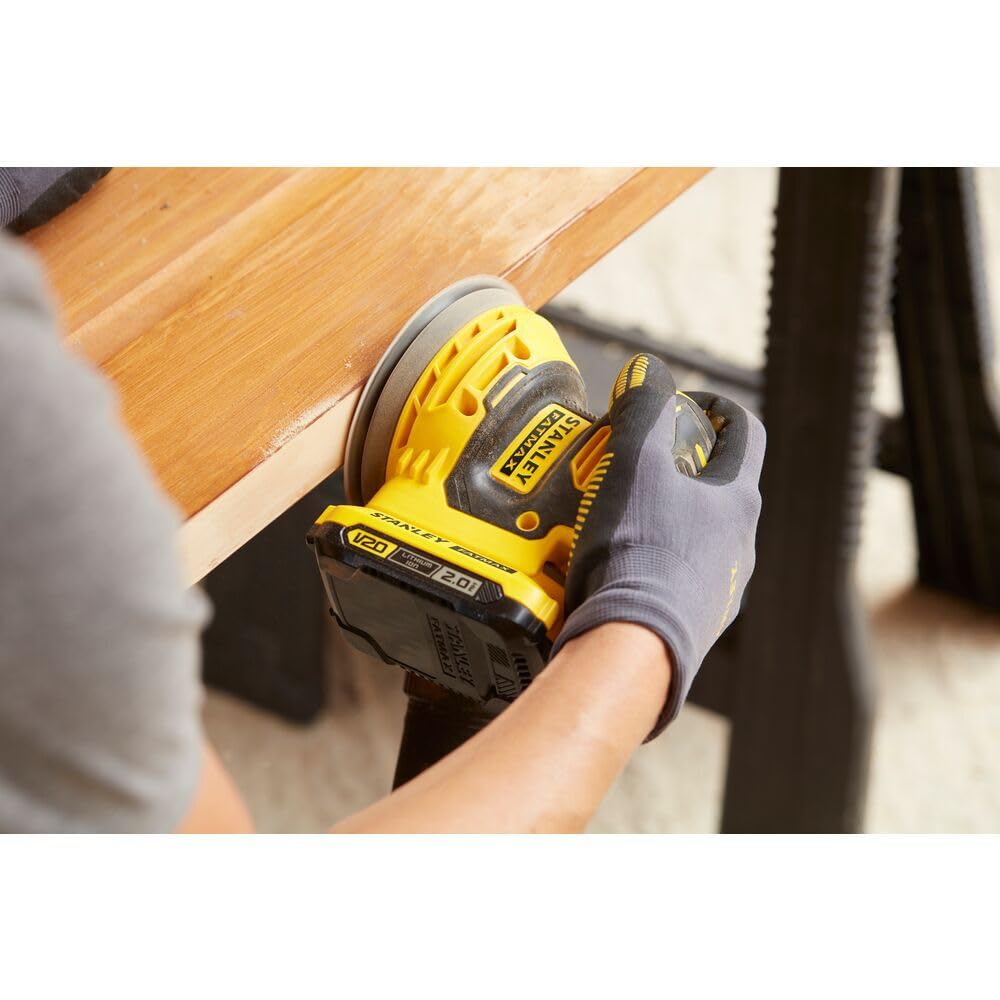 stanley-v20-ponceuse-excentrique-18v-sfmcw220d1s-batterie-2ah image 7