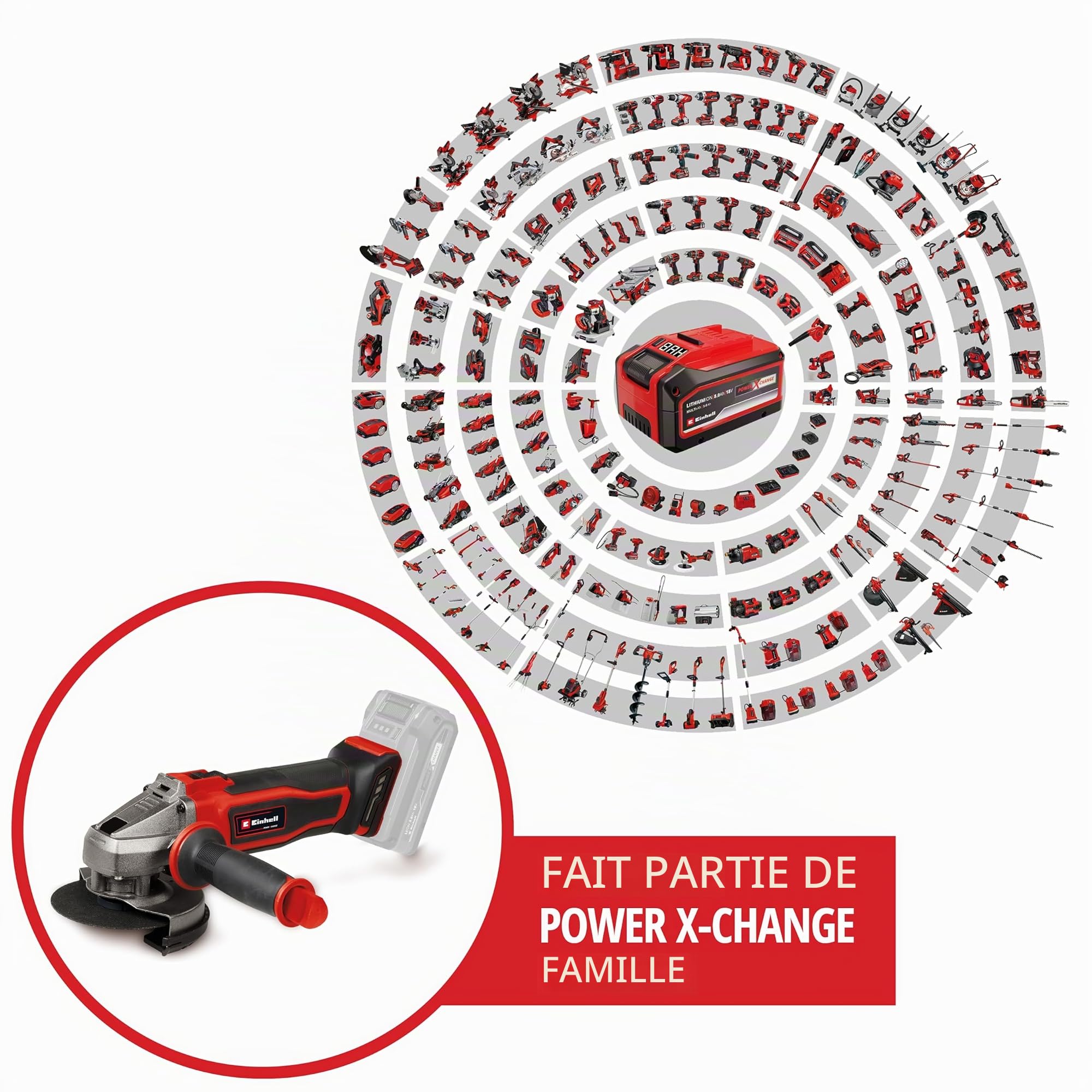 einhell-te-ag-18-115-2-meuleuse-d-angle-sans-fil-115-mm image 2
