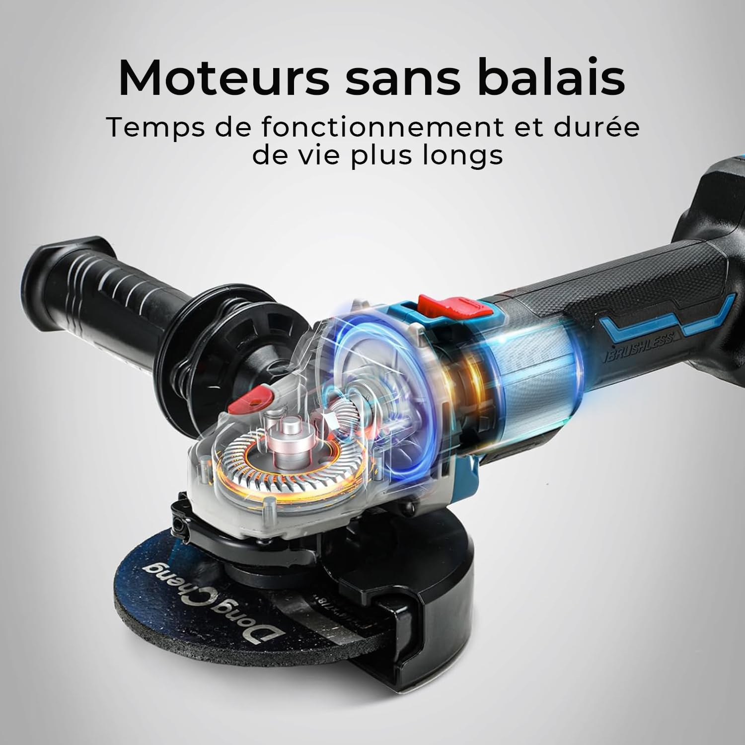 dongcheng-meuleuse-d-angle-sans-fil-18v-125mm-batterie-4ah image 2