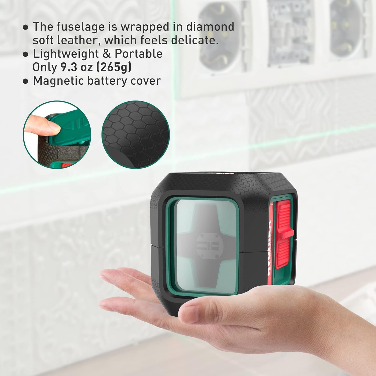 hychika-niveau-laser-vert-croix-15-m-autonivelant image 1