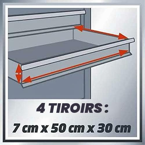 einhell-tc-tw-100-chariot-atelier-4-tiroirs-75-kg image 5