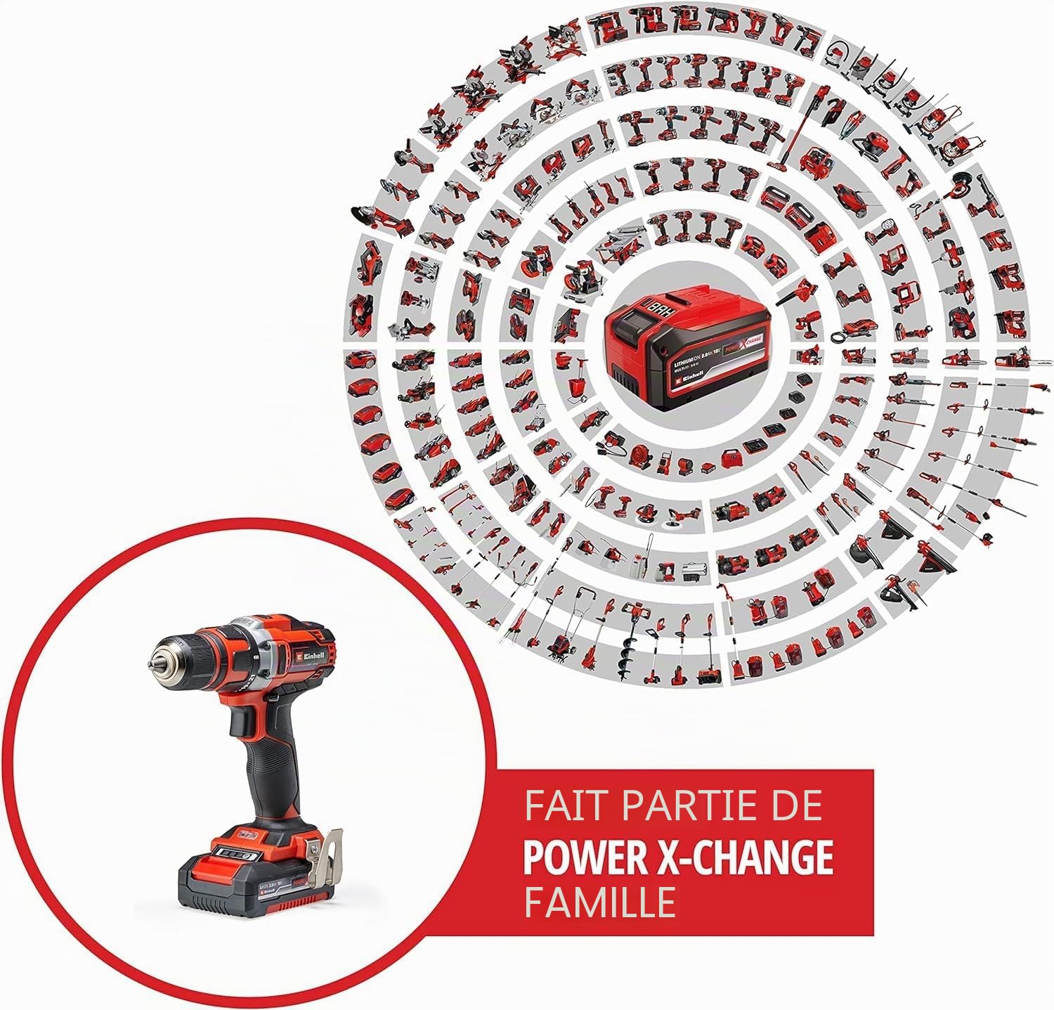 einhell-te-cd-18-40-li-perceuse-visseuse-kit-2x2ah-69-accessoires image 2
