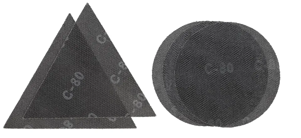 einhell-kit-5-grilles-abrasives-225-mm-p80-p120-triangles image 1