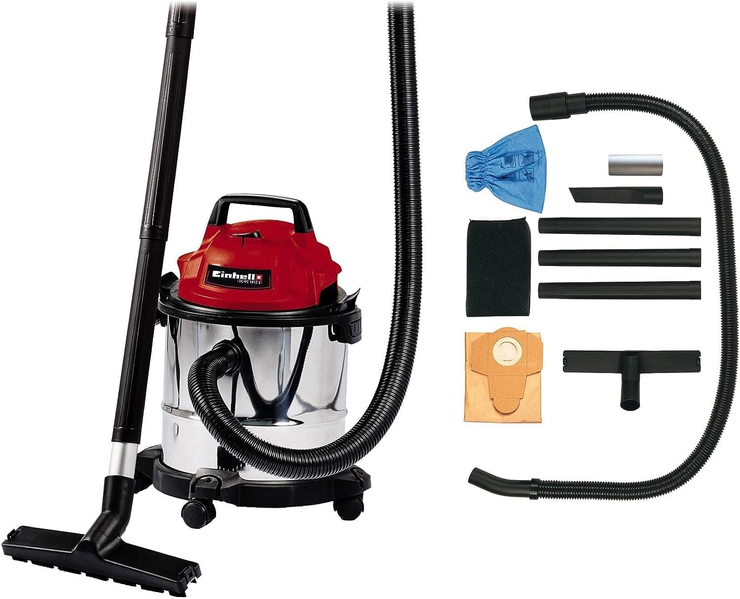 einhell-tc-vc-1812-s-aspirateur-eau-et-poussi-re-12-l-1250-w image 1