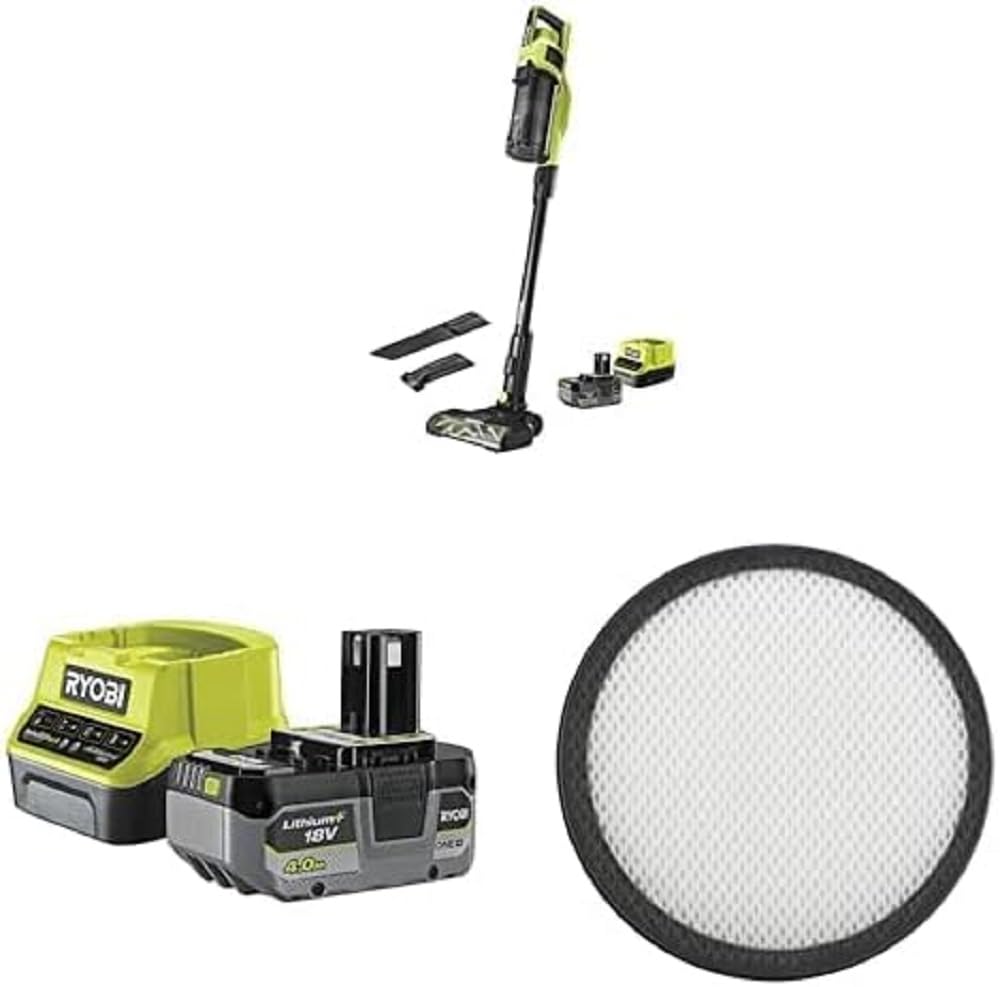 ryobi-one-aspirateur-balai-18v-brushless-batterie-4ah image 1