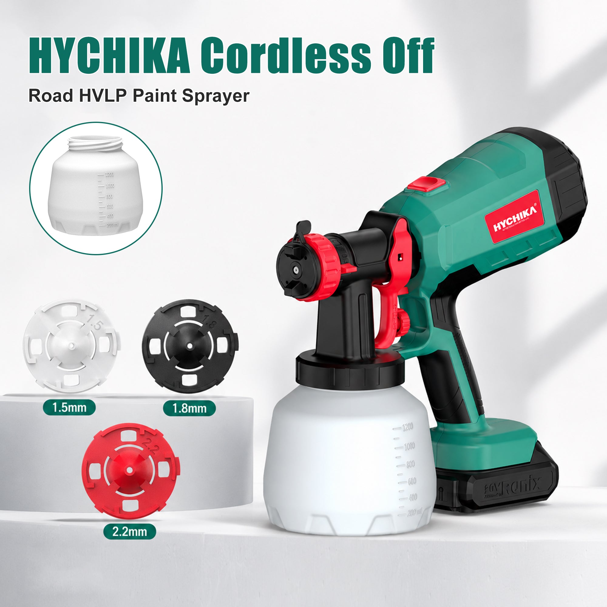 hychika-paint-sprayers-pistolet-peinture-sans-fil-600w-1200ml image 7