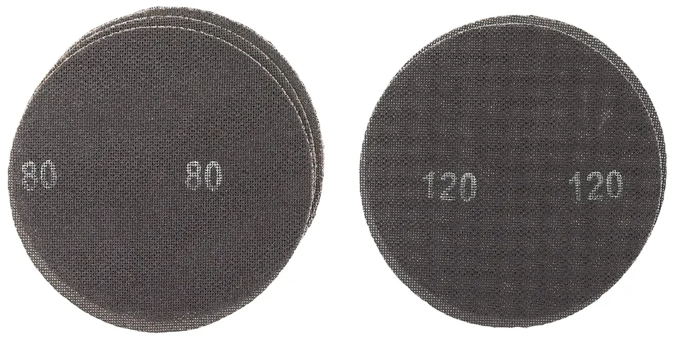 einhell-kit-5-grilles-abrasives-225-mm-k80-k120-velcro image 1