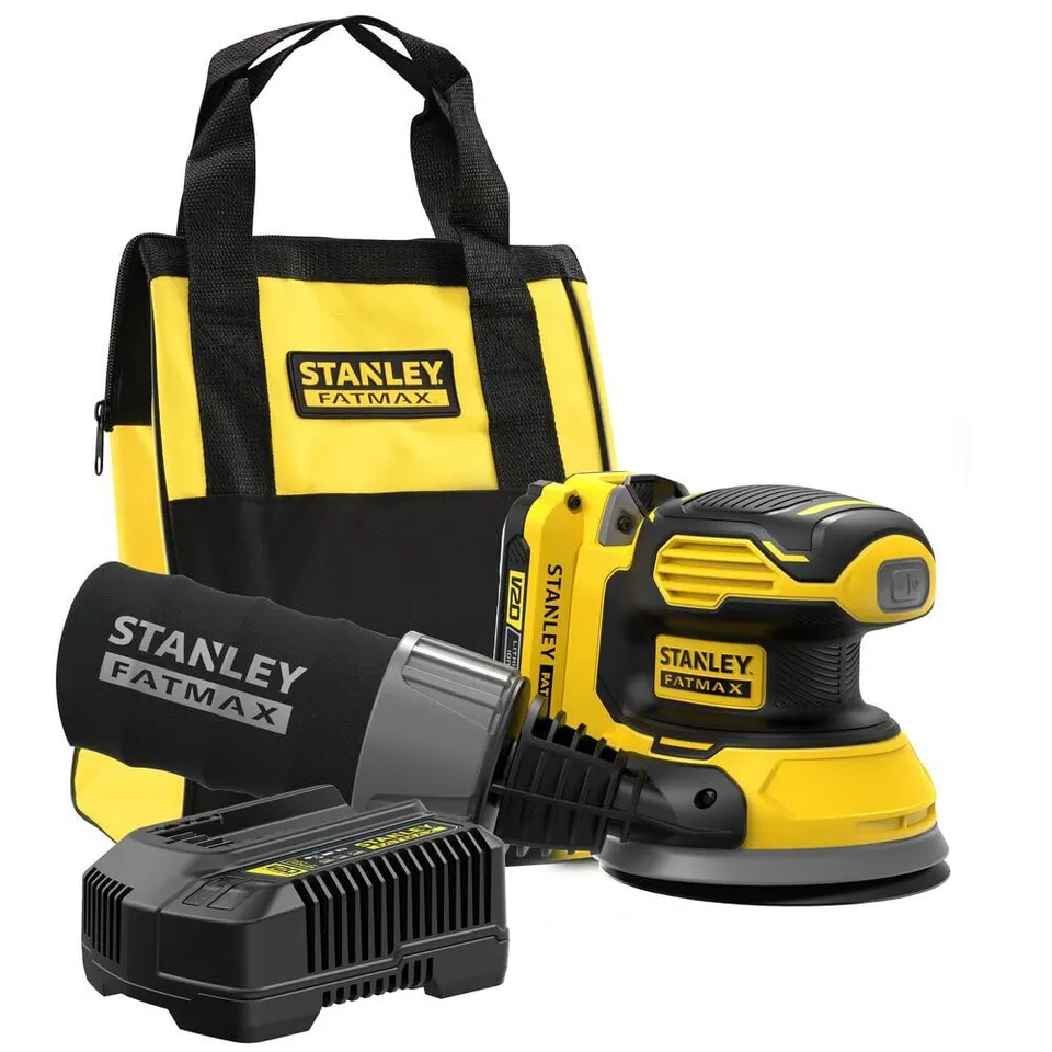 stanley-v20-ponceuse-excentrique-18v-sfmcw220d1s-batterie-2ah image 1