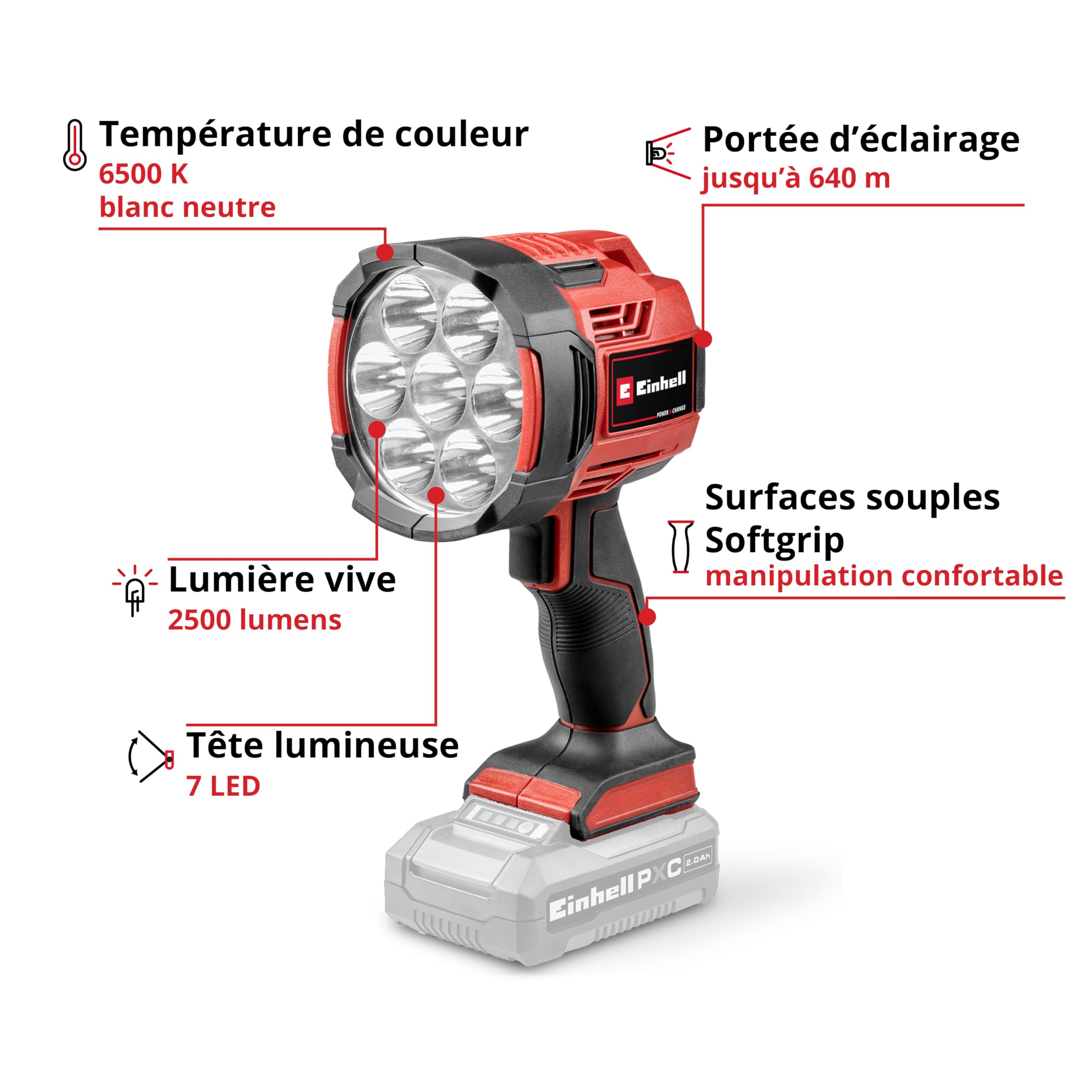 einhell-te-cl-18-2500-li-solo-lampe-torche-18v-solo-2500-lm image 3