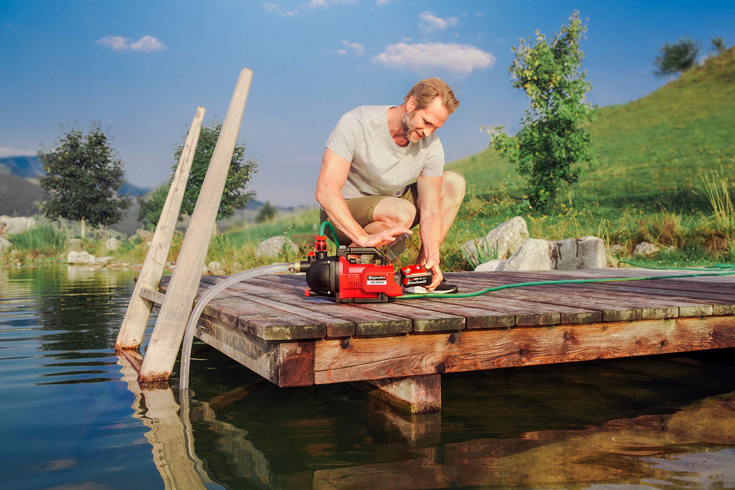 einhell-aquinna-36-30-pompe-jardin-sans-fil-3000l-h-solo image 4