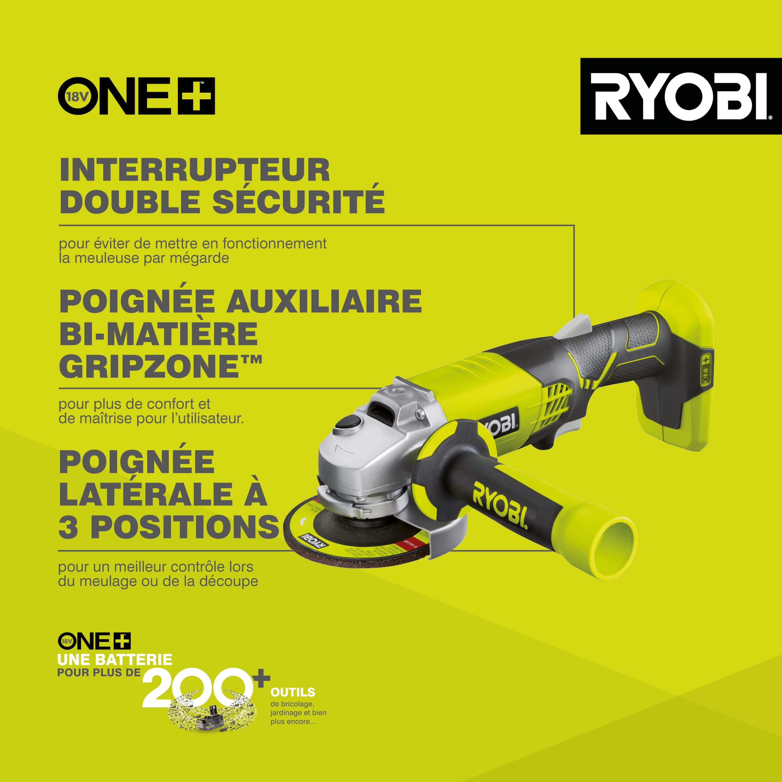 ryobi-r18ag-0-meuleuse-d-angle-sans-fil-115-mm-solo image 2