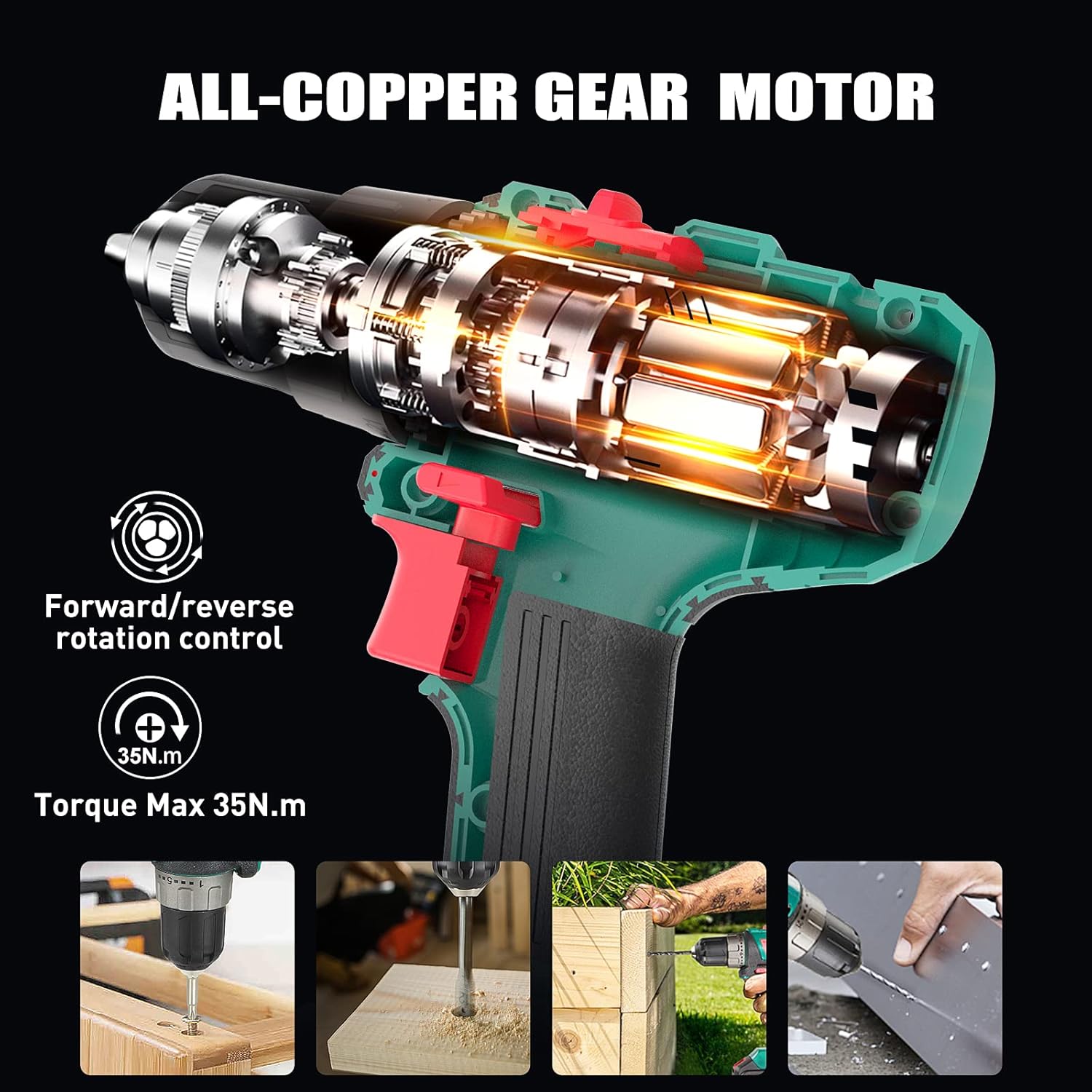 hychika-drills-dd18f-perceuse-visseuse-18v-2000mah-22-accessoires image 2