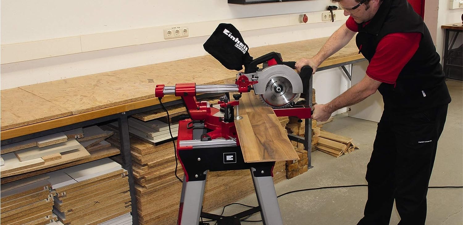 einhell-e-stand-support-scie-onglet-acier-r-glable image 2