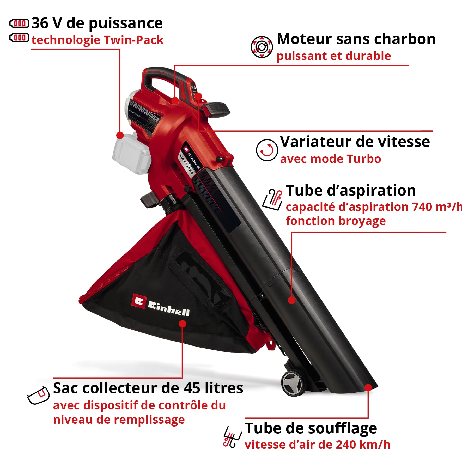 einhell-venturro-36-240-aspirateur-souffleur-36v-240km-h-solo image 3