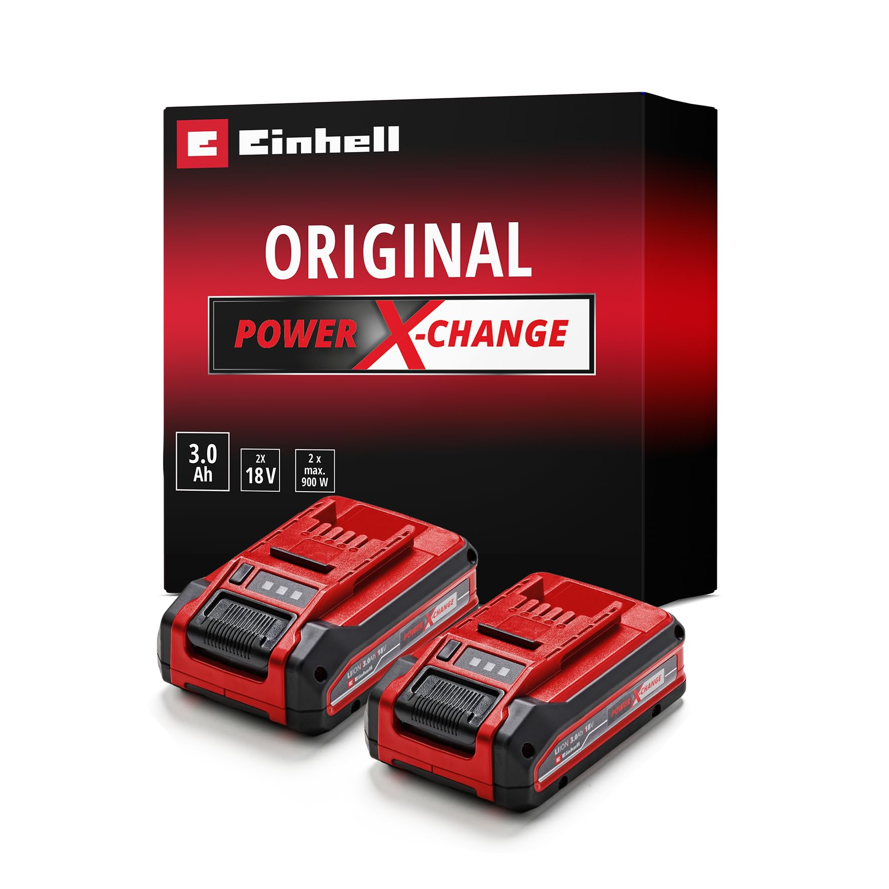 einhell-pxc-18v-double-batterie-3-0-ah-lot-de-2 image 1