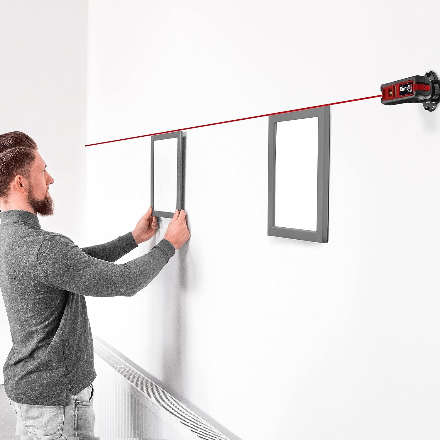 einhell-tc-ll-1-niveau-laser-lignes-croix-support-mural image 8