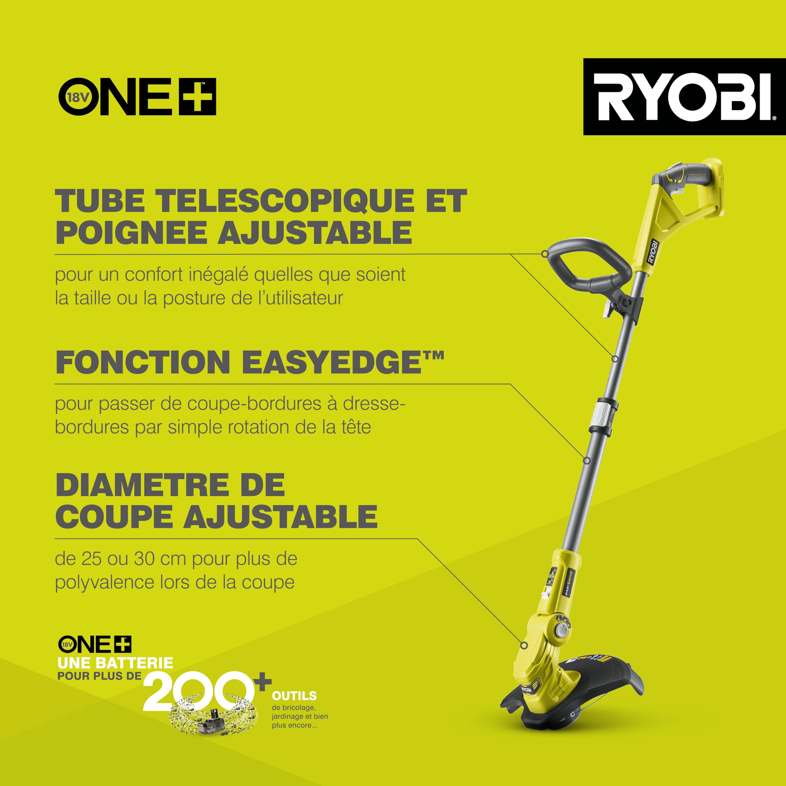 ryobi-olt1832-coupe-bordure-18v-30-cm-nu-sans-batterie image 2