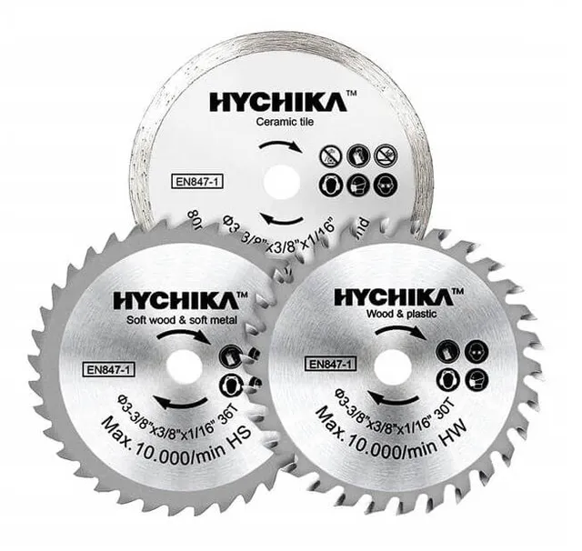 hychika-lame-scie-circulaire-mini-85mm-cs-85c-lot-de-3 image 1