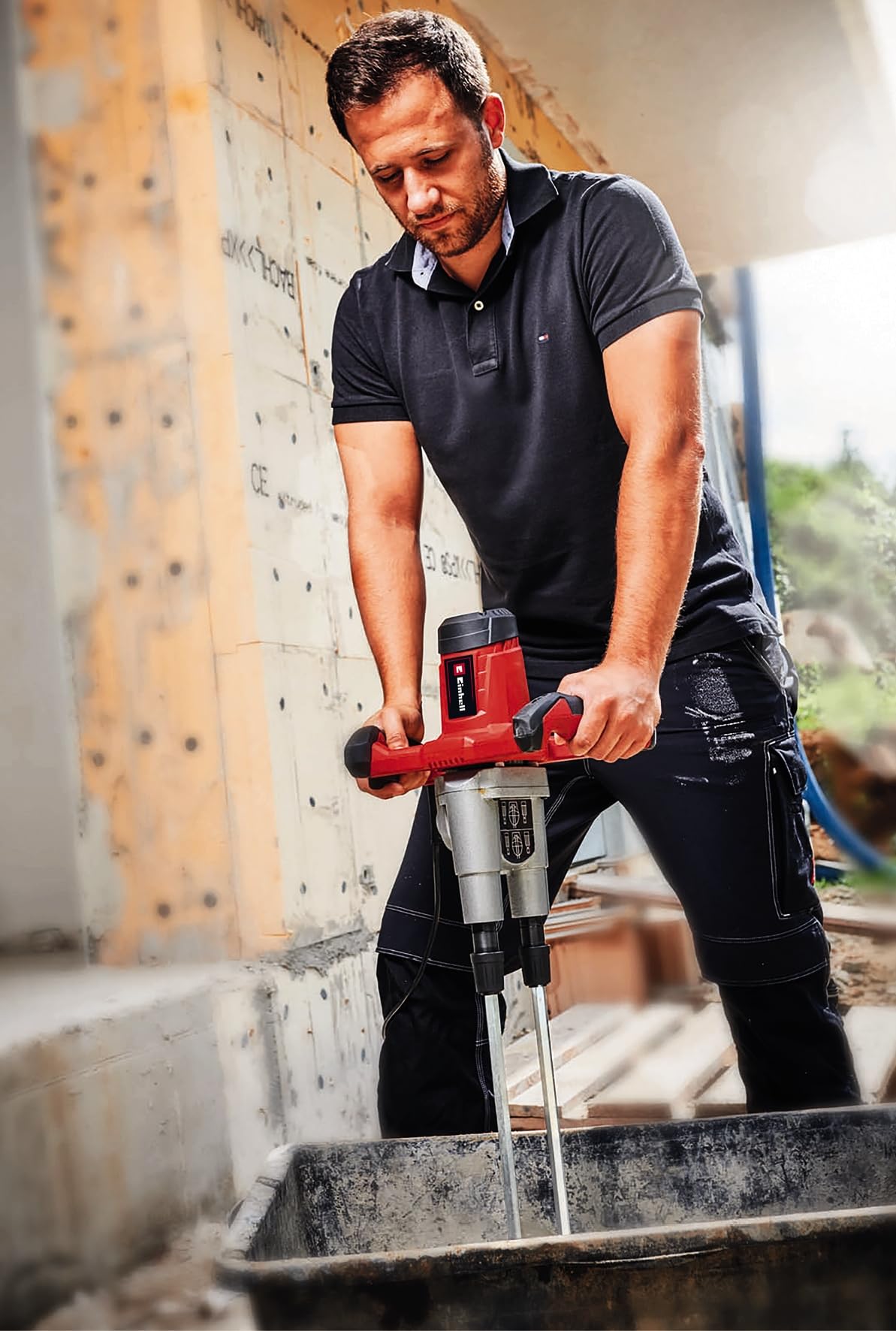 einhell-te-mx-twin-m-langeur-mortier-double-120mm-550mm image 2