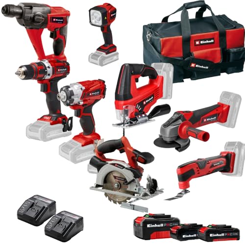 einhell-pack-7-outils-sans-fil-power-x-change-3-batteries image 3