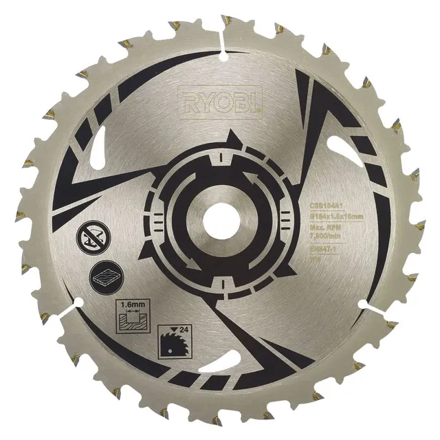 ryobi-csb184a1-lame-scie-circulaire-184-mm-24-dents image 1