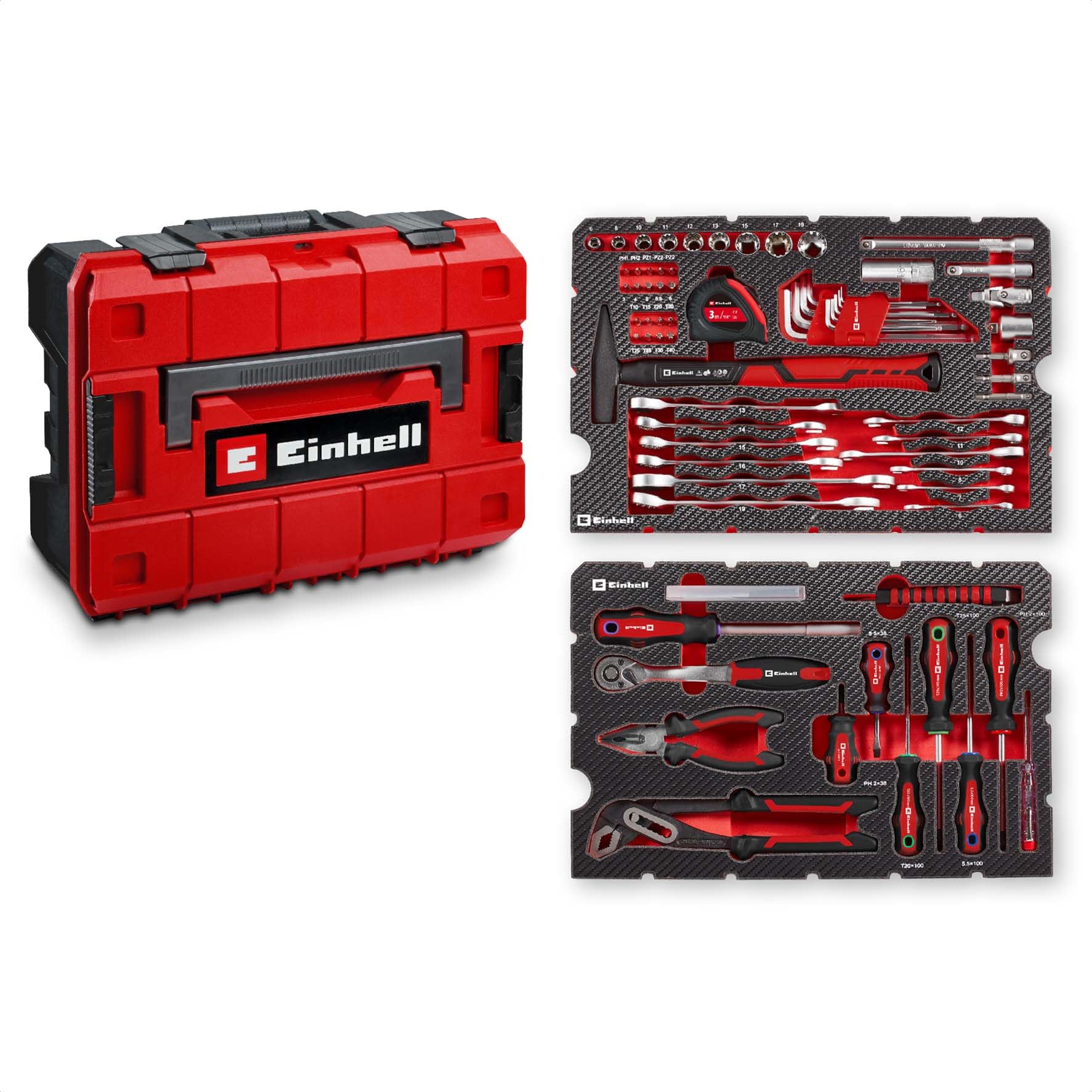 einhell-e-case-coffret-outils-80-pi-ces-chrome-vanadium image 1