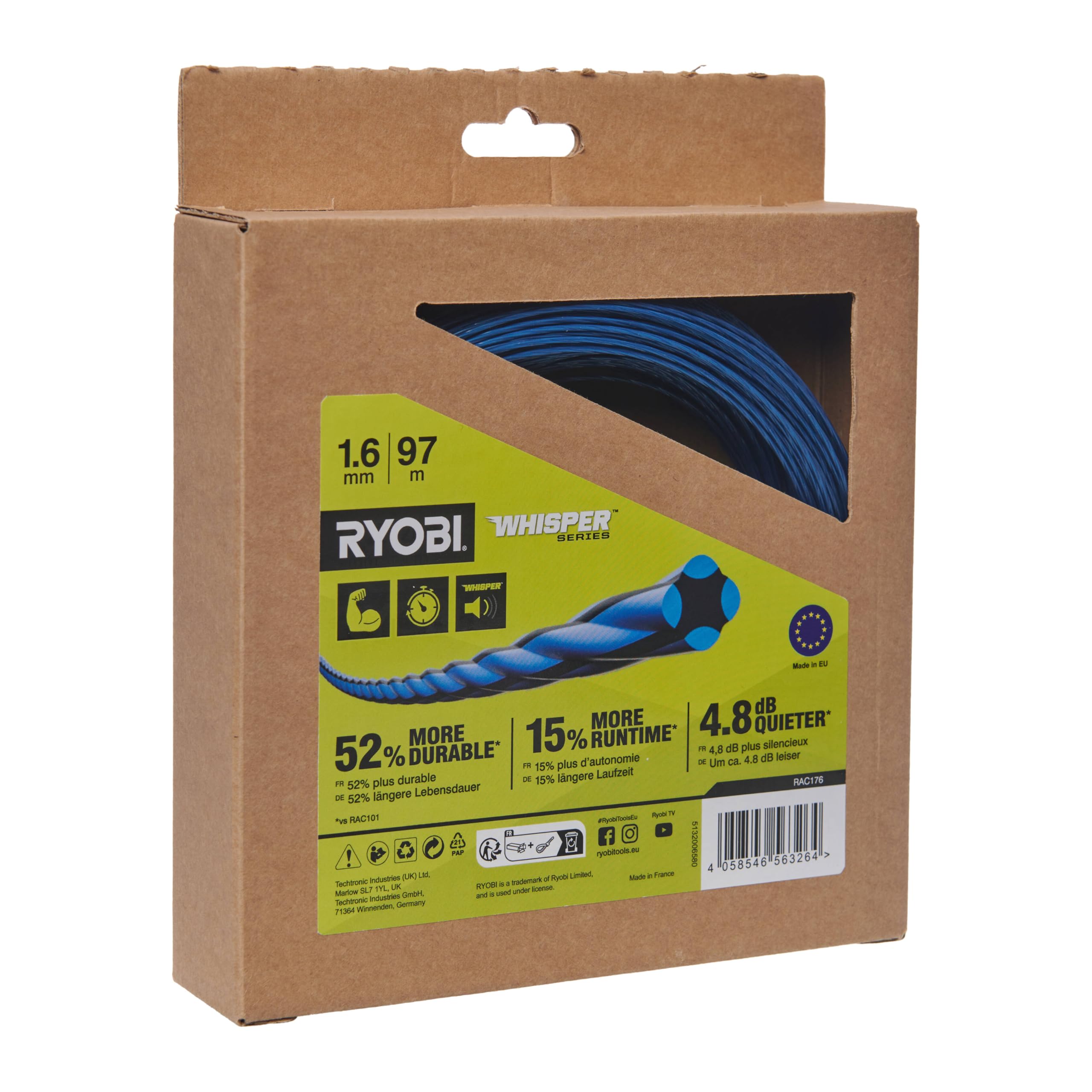 ryobi-rac176-fil-torsad-whisper-1-6-mm-x-97-m image 2