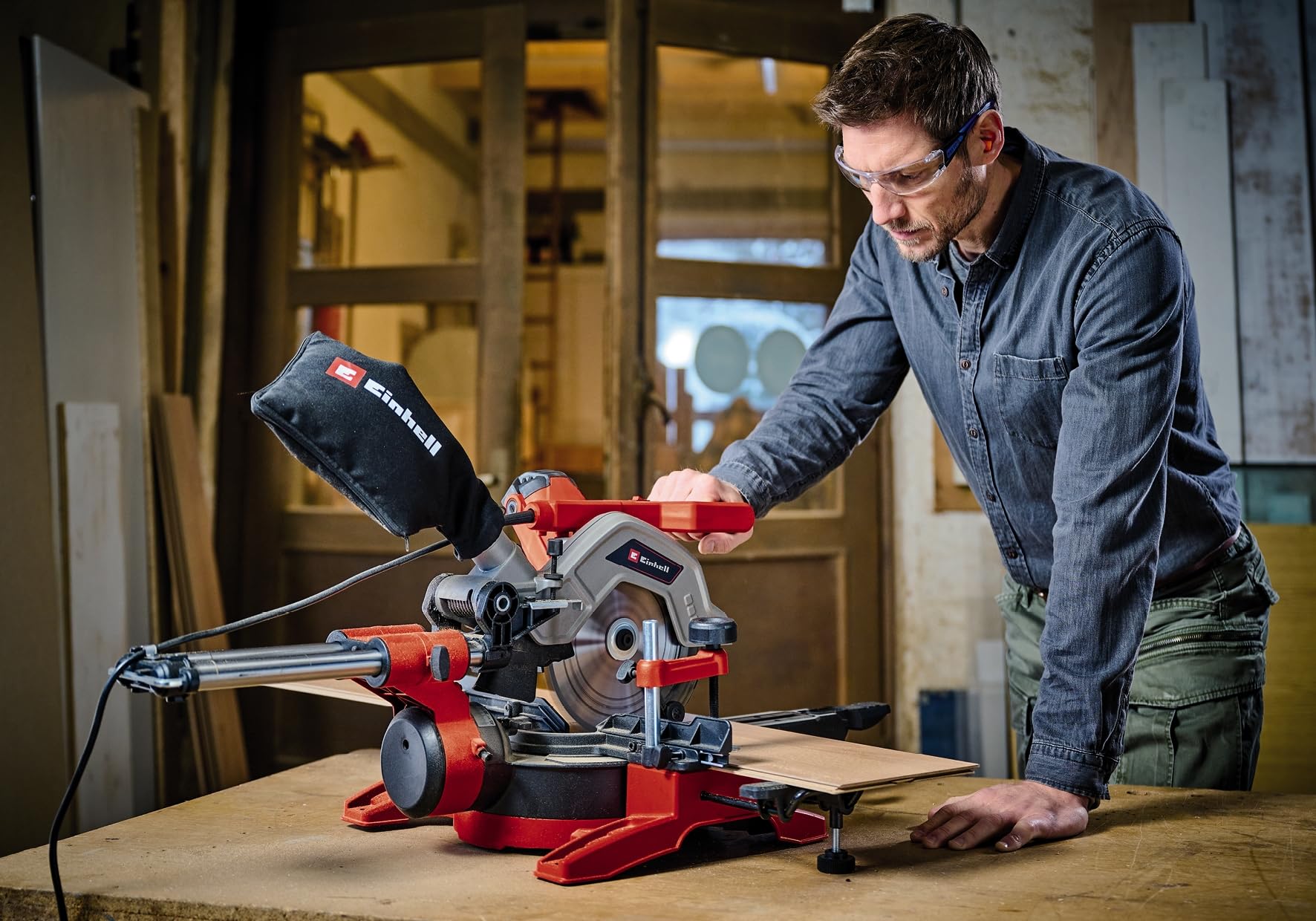 einhell-te-sm-8-l-dual-scie-onglet-radiale-1800w-216-mm image 2