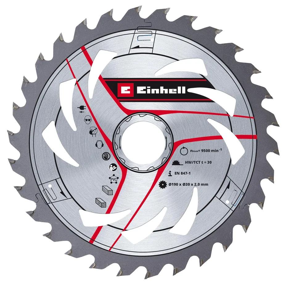 einhell-lame-carbure-190x30-mm-30-dents-coupe-2-0-mm image 1
