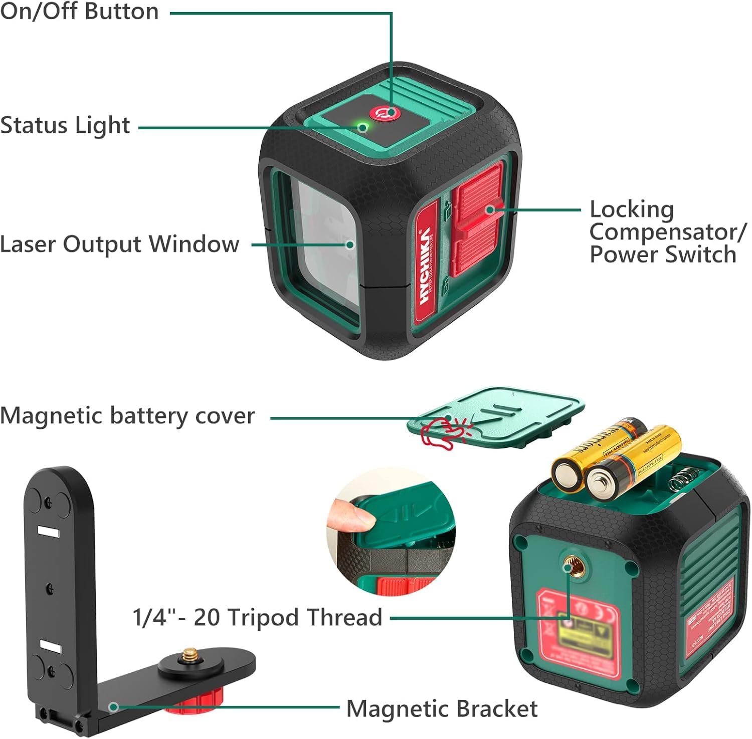 hychika-niveau-laser-vert-croix-15-m-autonivelant image 4