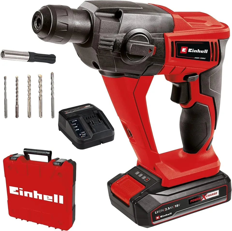 einhell-te-hd-18-li-perforateur-sans-fil-18v-kit-2-5-ah-sds-plus image 1