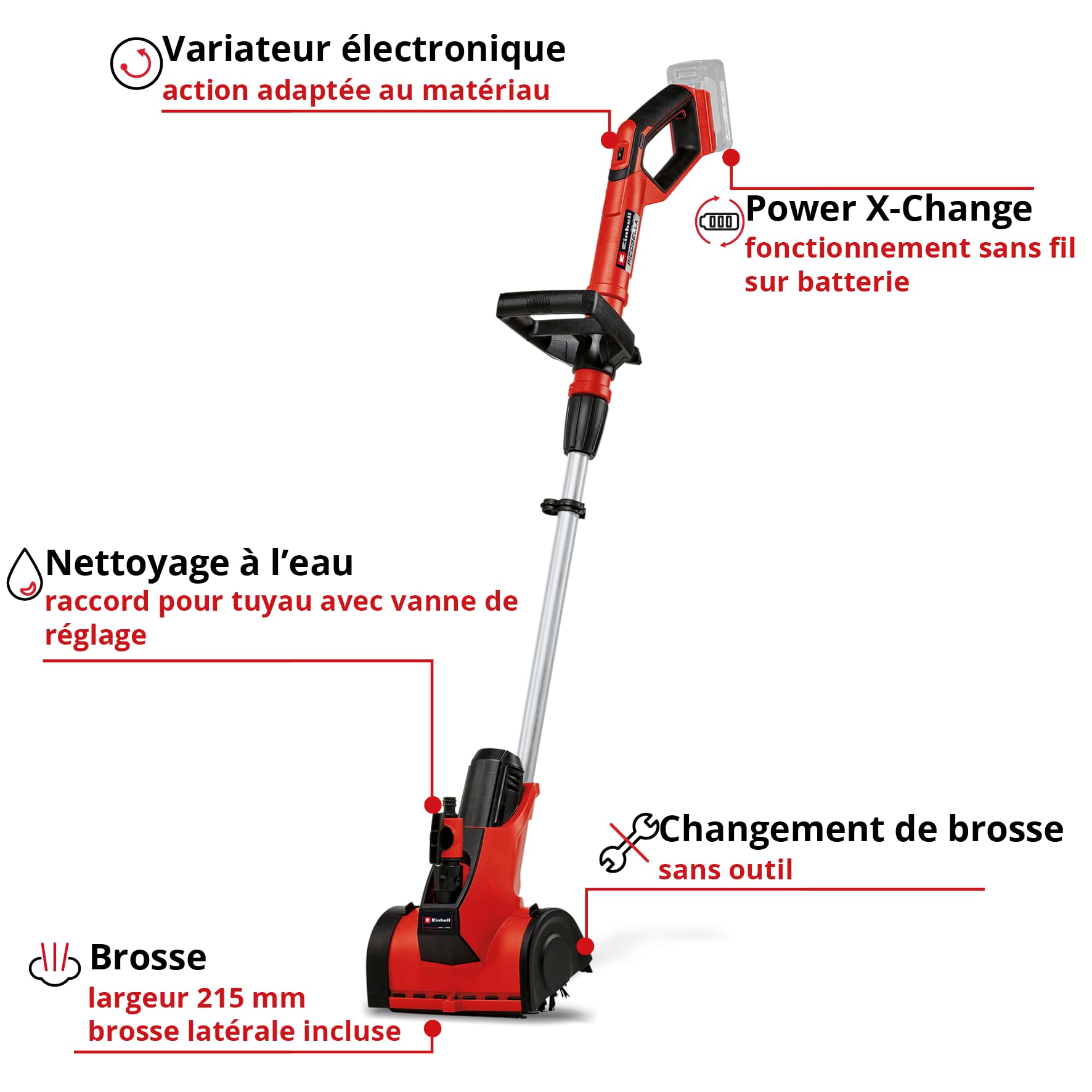 einhell-picobella-18-215-nettoyeur-terrasse-sans-fil-brosse-medium image 3